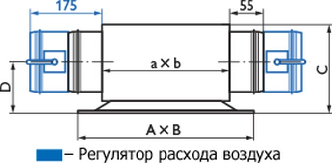 Приточно-вытяжной панельный воздухораспределитель 1ПВК Арктос
