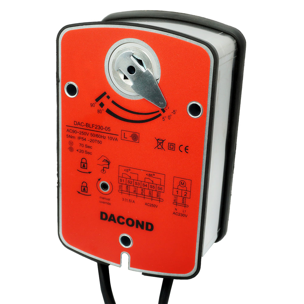 Противопожарный привод воздушной заслонки DAC-BLF24-10T
