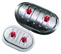 Лючок накладной CAD 250*150 mm Ø160 RED